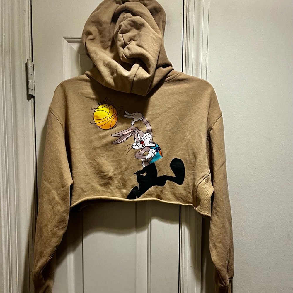 Space Jam A new legacy crop top sweatshirt with hoodie